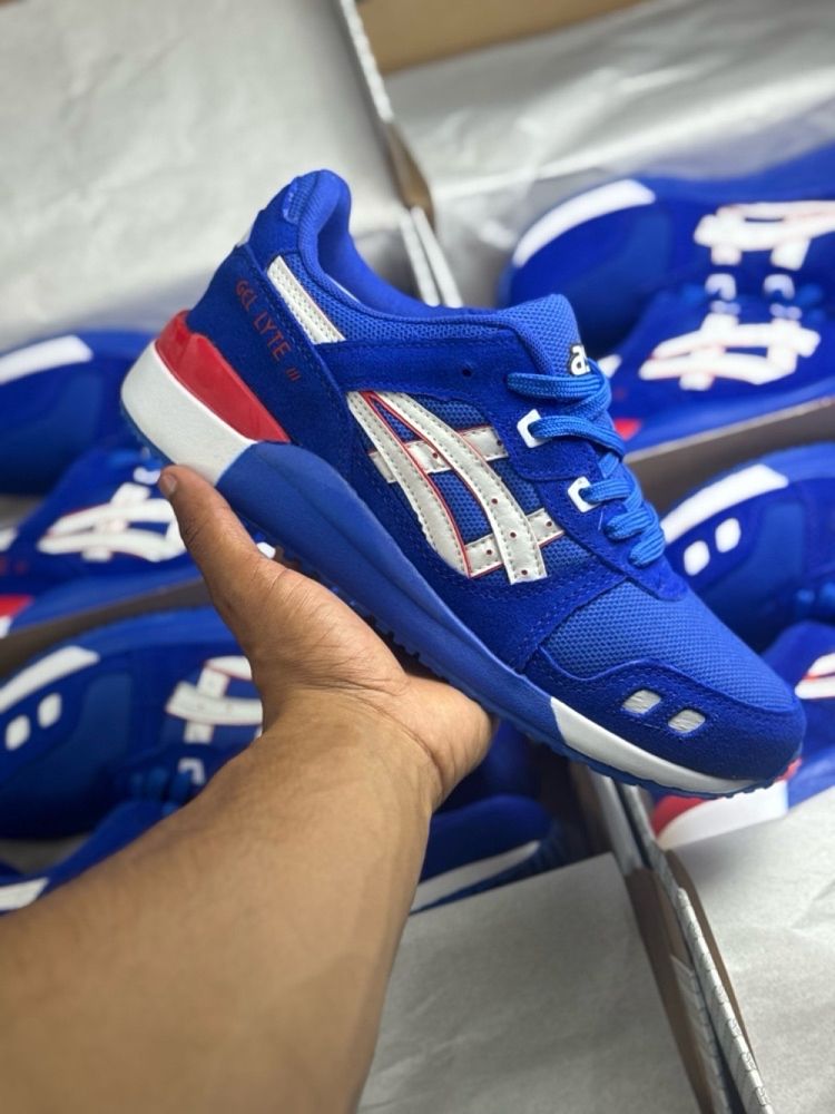 Tênis Masculino Asics Gel-Lyte III X Azul Premium em Couro
