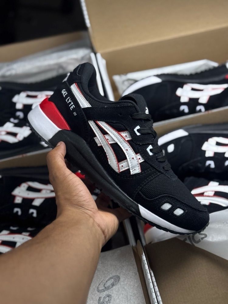 Tênis Masculino Asics Gel-Lyte III X Preto Premium em Couro