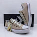 All Star Linha Premium Couro Palmilha em Gel x Bege