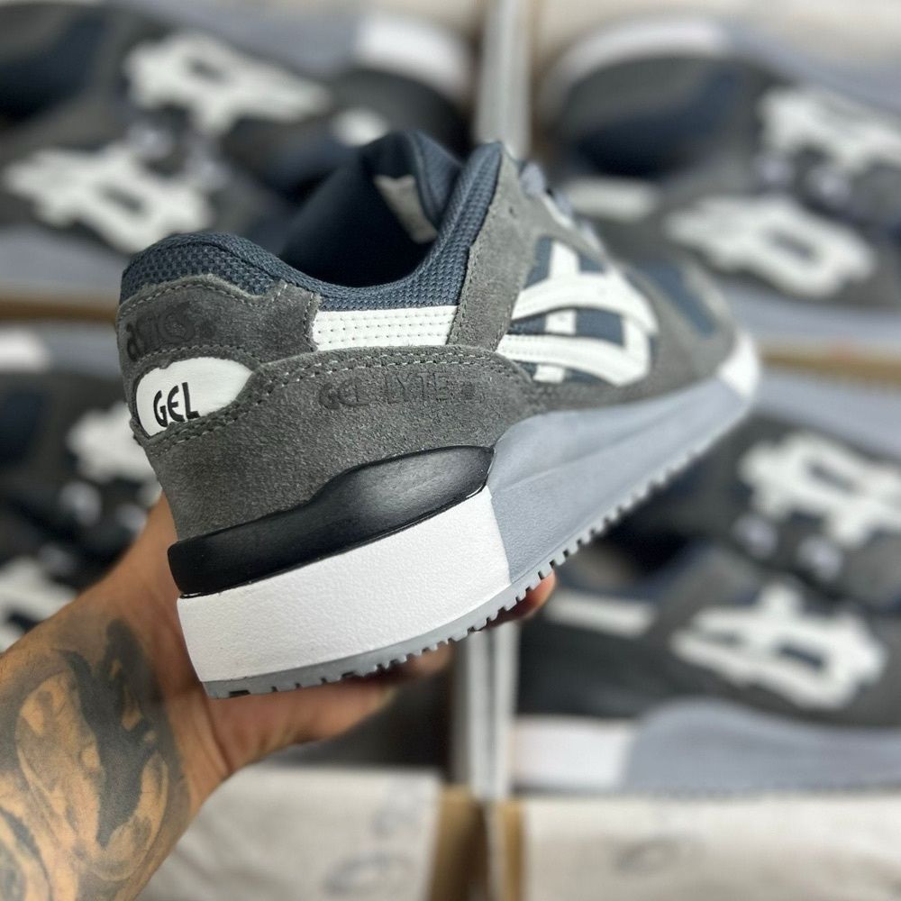 Tênis Masculino Asics Gel-Lyte III CHUMBO Premium em Couro