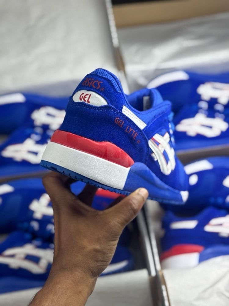 Tênis Masculino Asics Gel-Lyte III X Azul Premium em Couro