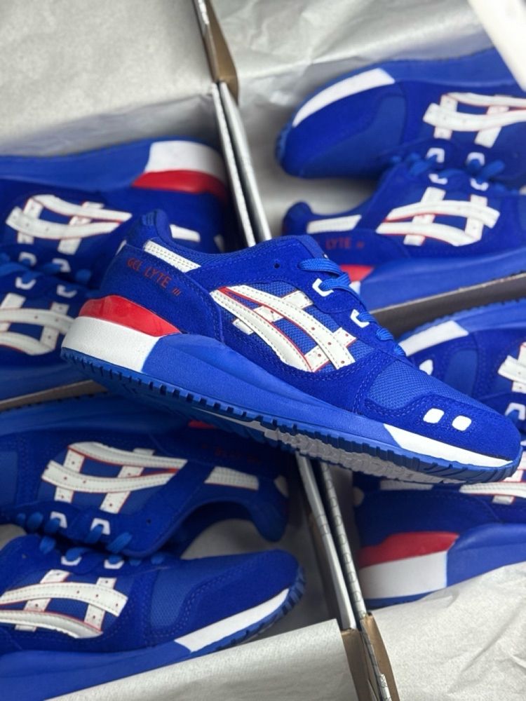 Tênis Masculino Asics Gel-Lyte III X Azul Premium em Couro